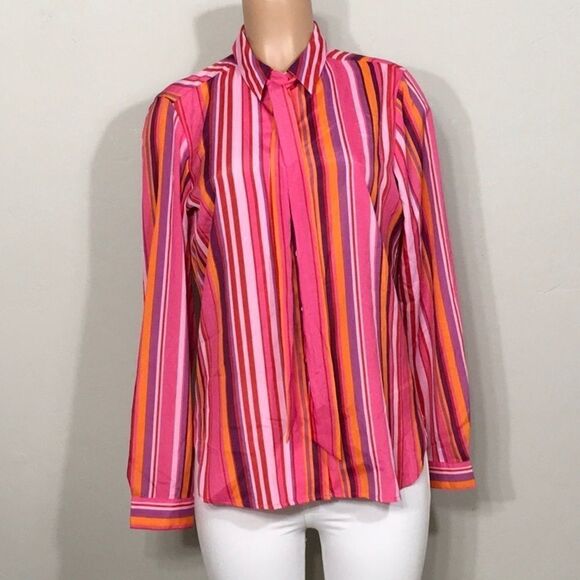 Isaac Mizarahi stripe shirt. NWT - Picture 9 of 12